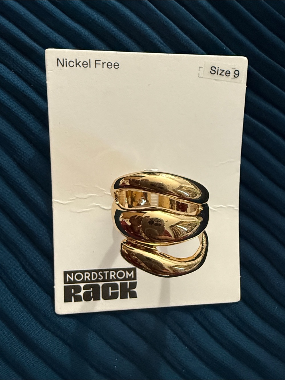 Nordstrom Gold Sculptural Wrap Statement Ring